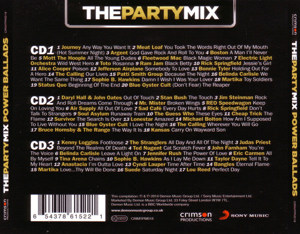 Various : The PartyMix Power Ballads (3xCD, Comp)