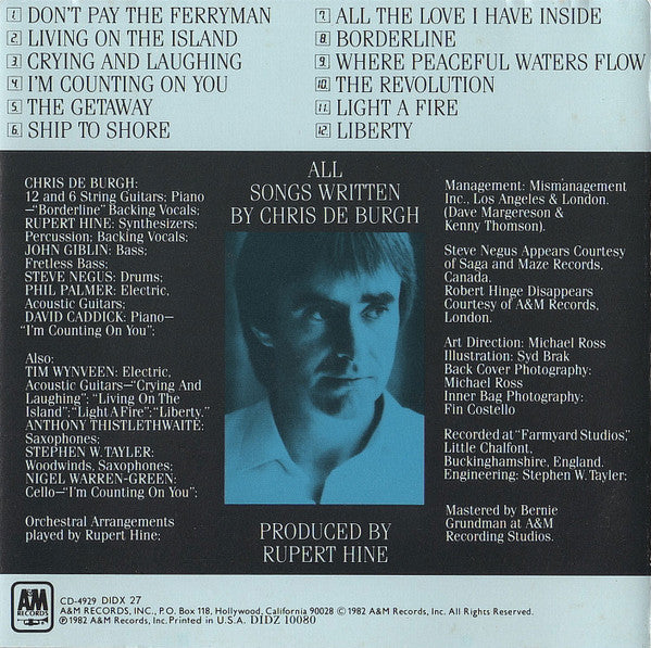Chris de Burgh : The Getaway (CD, Album, RE, CSR)