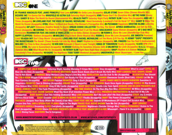 Cut Up Boys : Mash Up Mix 90s (2xCD, Mixed, Son)