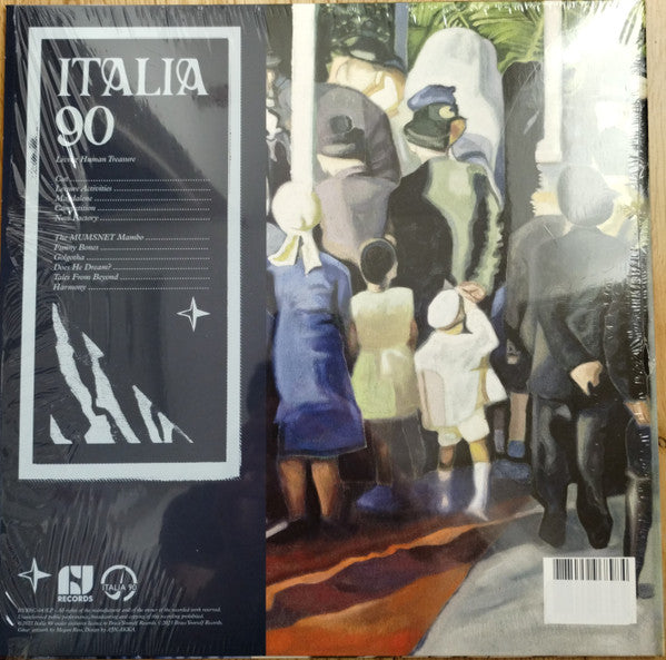 Italia 90 (2) : Living Human Treasure (LP, Album, Blu + 7" + Ltd, Num)