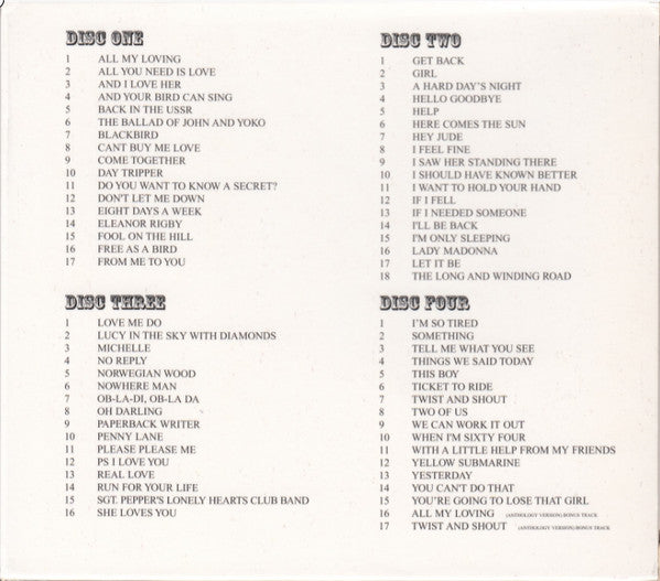 Studio 99 : Studio 99 Perform A Tribute To The Beatles - 4CD Collection (4xCD + Box)