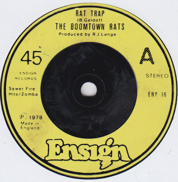 The Boomtown Rats : Rat Trap (7", Single, Oil)