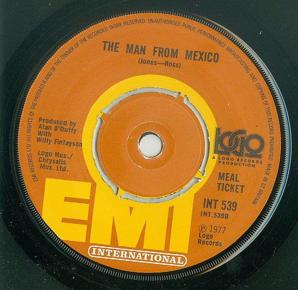 Meal Ticket (2) : Yesterday's Music (7", Single)