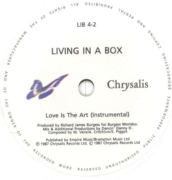 Living In A Box : Love Is The Art (7", Single)