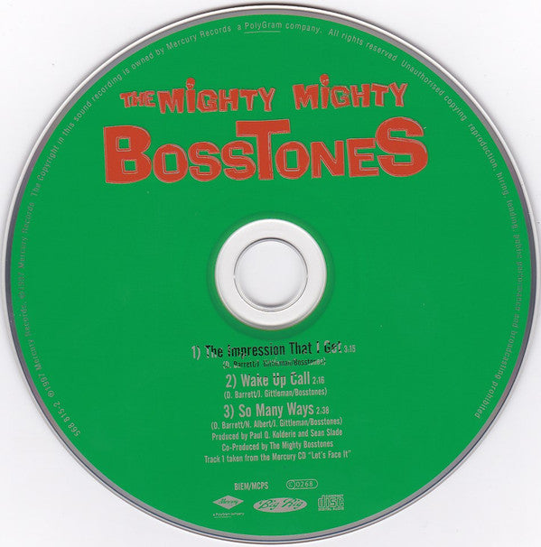 The Mighty Mighty Bosstones : The Impression That I Get (CD, Single, CD2)