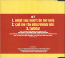 Go West : What You Won't Do For Love (CD, Single, CD2)