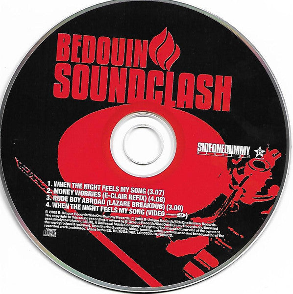 Bedouin Soundclash : When The Night Feels My Song (CD, Single, Enh)