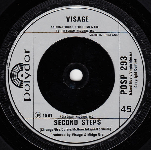 Visage : Visage (7", Single, Cow)