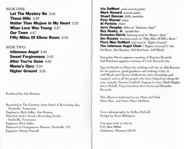 Iris Dement : Infamous Angel (Cass, Album)