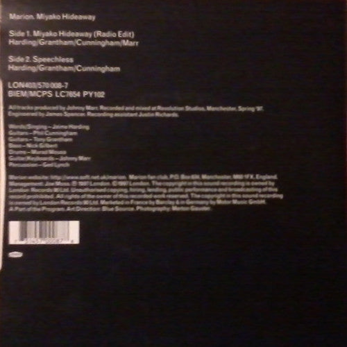 Marion (3) : Miyako Hideaway (7", Single)