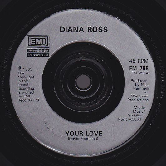 Diana Ross : Your Love (7", Single)