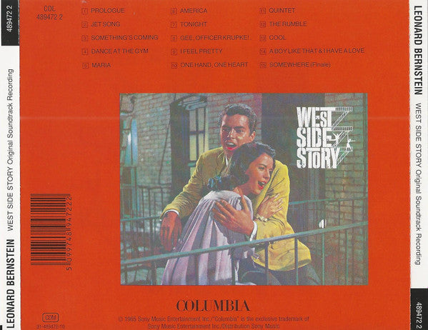 Leonard Bernstein : West Side Story (Original Soundtrack Recording) (CD, Album, RE)