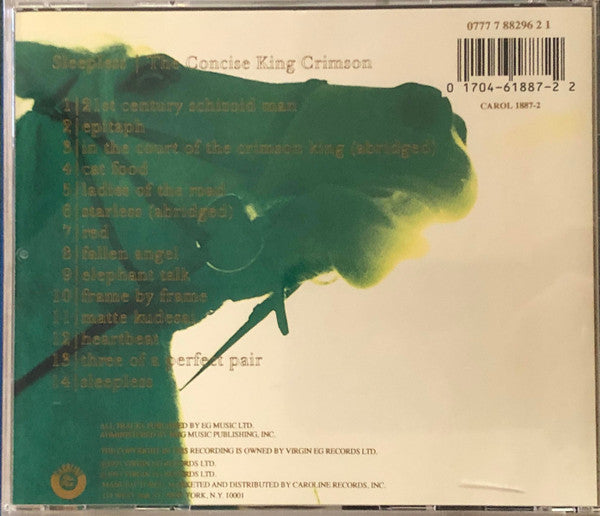 King Crimson : Sleepless- The Concise King Crimson (CD, Comp)