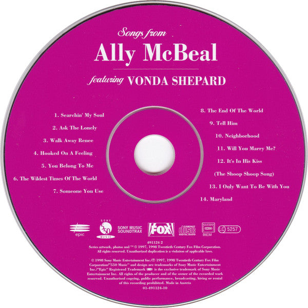 Vonda Shepard : Songs From Ally McBeal (CD, Album, RE)