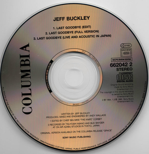 Jeff Buckley : Last Goodbye (CD, Single, Ltd, CD1)