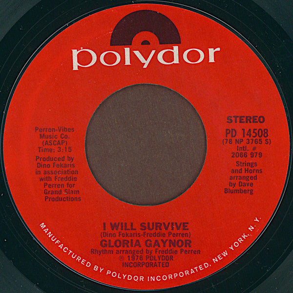 Gloria Gaynor : Substitute / I Will Survive (7", Single, Styrene, Pit)