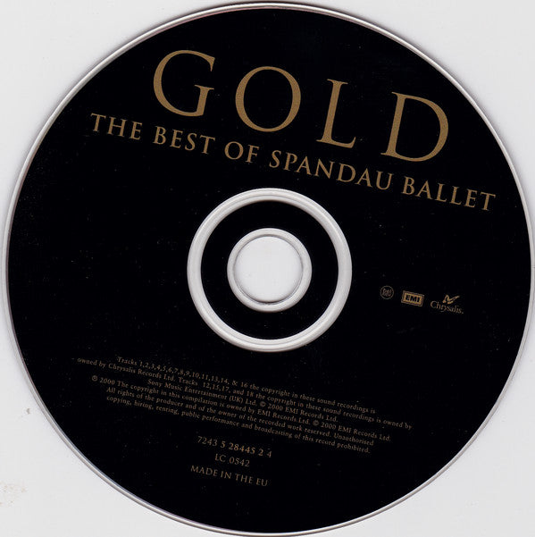 Spandau Ballet : Gold - The Best Of Spandau Ballet (CD, Comp)