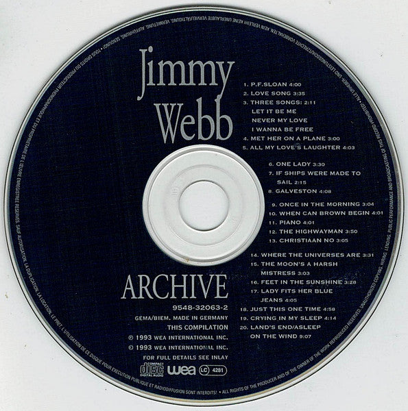 Jimmy Webb : Archive (CD, Comp)