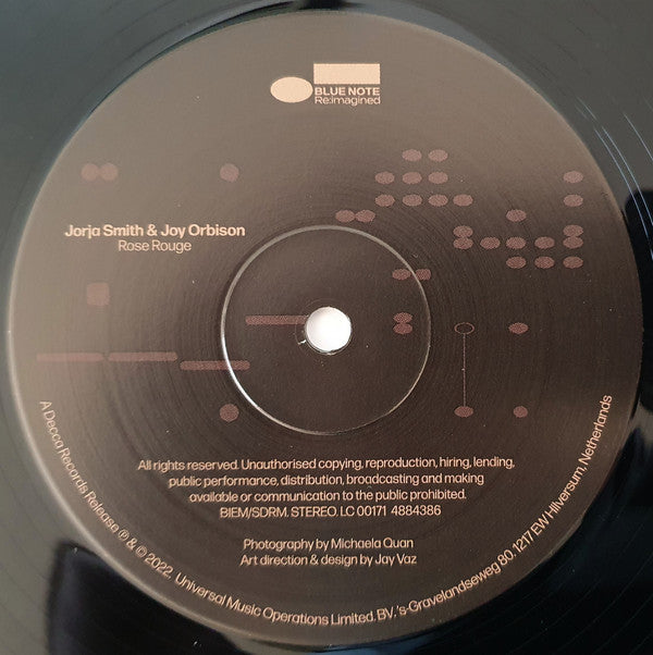 Jorja Smith : Rose Rouge (Joy Orbison Remix) (12", S/Sided, RSD, Etch, Ltd)