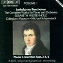 Ludwig van Beethoven - Elisabeth Westenholz, Collegium Musicum Copenhagen, Michael Schønwandt : The Complete Works For Piano And Orchestra, Volume 1, Piano Concertos Nos.2 & 4 (CD, Album)