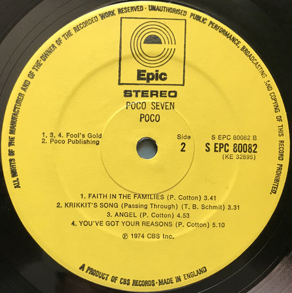 Poco (3) : Poco Seven (LP, Album)