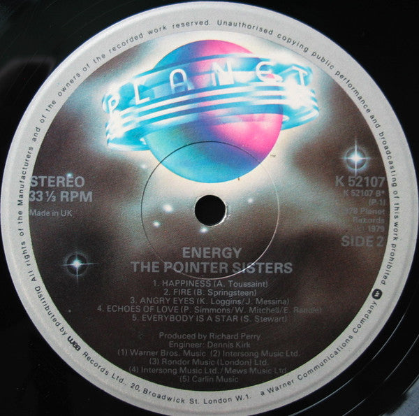 Pointer Sisters : Energy (LP, Album)