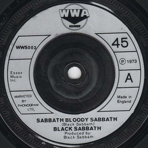 Black Sabbath : Sabbath Bloody Sabbath (7", Single)