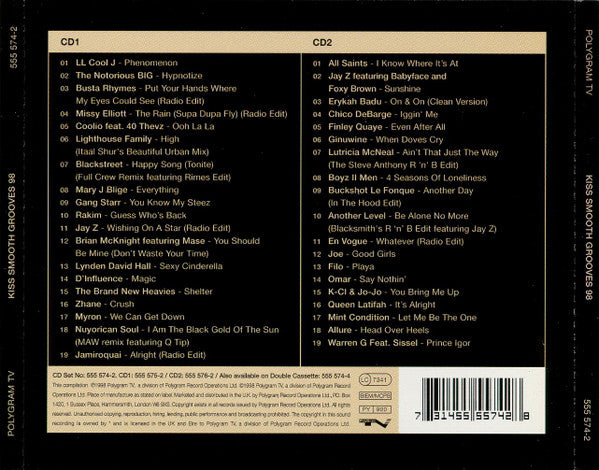 Various : Kiss Smooth Grooves 98 (2xCD, Comp)