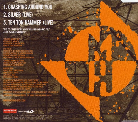 Machine Head (3) : Crashing Around You (CD, Single, Enh)