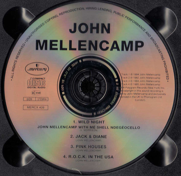 John Cougar Mellencamp  & Me'Shell NdegéOcello : Wild Night (CD, Single, Ltd, Dig)