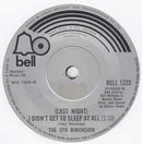 The Fifth Dimension : (Last Night) I Didn't Get To Sleep At All (7", Single)