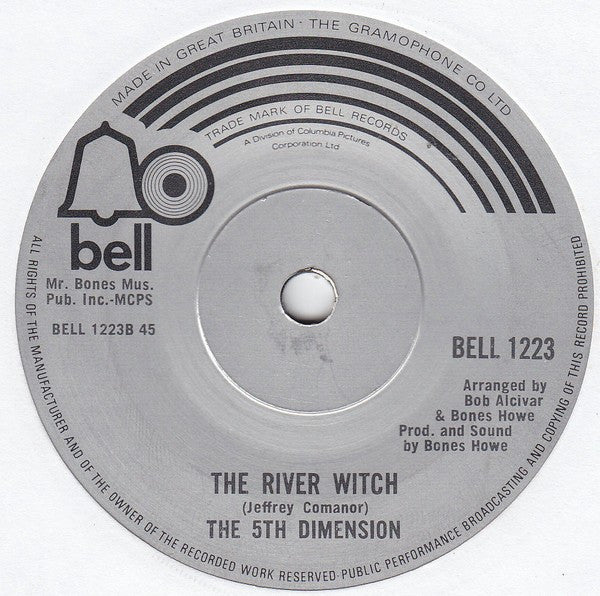 The Fifth Dimension : (Last Night) I Didn't Get To Sleep At All (7", Single)