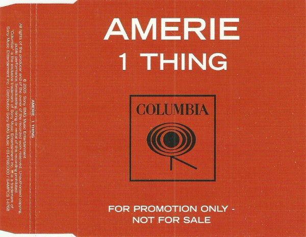 Amerie : 1 Thing (CD, Single, Promo)