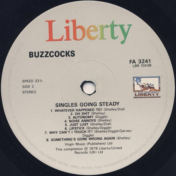 Buzzcocks : Singles Going Steady (LP, Comp, RE)