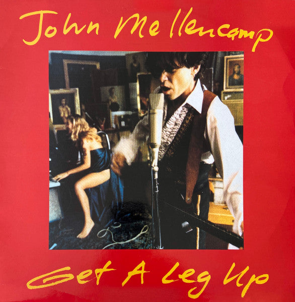 John Cougar Mellencamp : Get A Leg Up (12", Single)