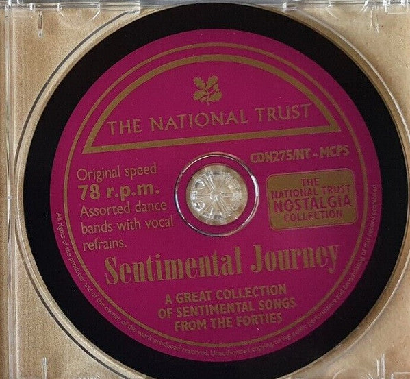 Various : Sentimental Journey / Songs From The Forties (CD, Comp, Jew)