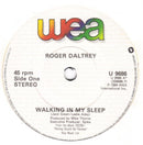 Roger Daltrey : Walking In My Sleep (7", Single)
