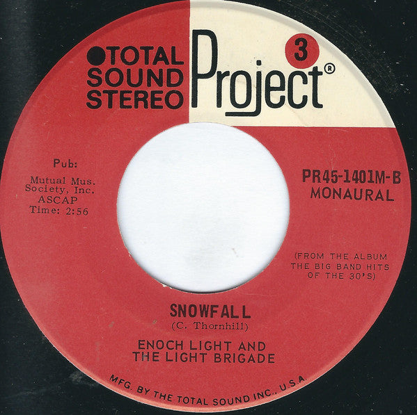 Enoch Light And The Light Brigade : Moonlight Serenade / Snowfall (7", Mono)
