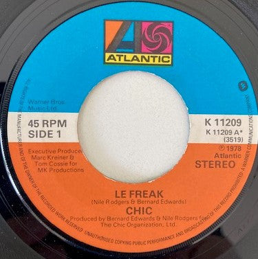 Chic : Le Freak (7", Blu)