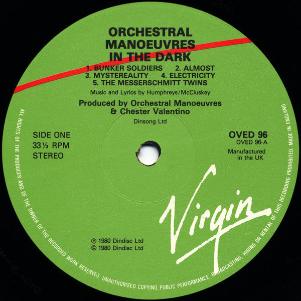 Orchestral Manoeuvres In The Dark : Orchestral Manoeuvres In The Dark (LP, Album, RE, 2nd)