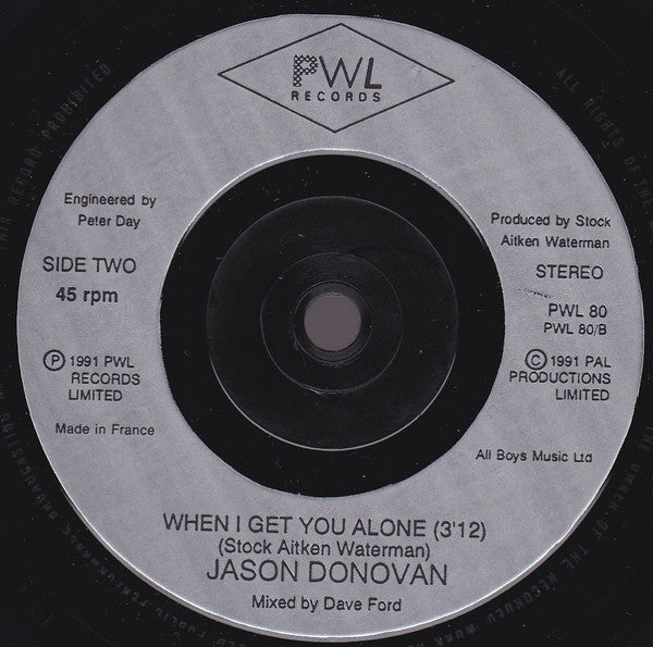 Jason Donovan : R.S.V.P. (7", Single)