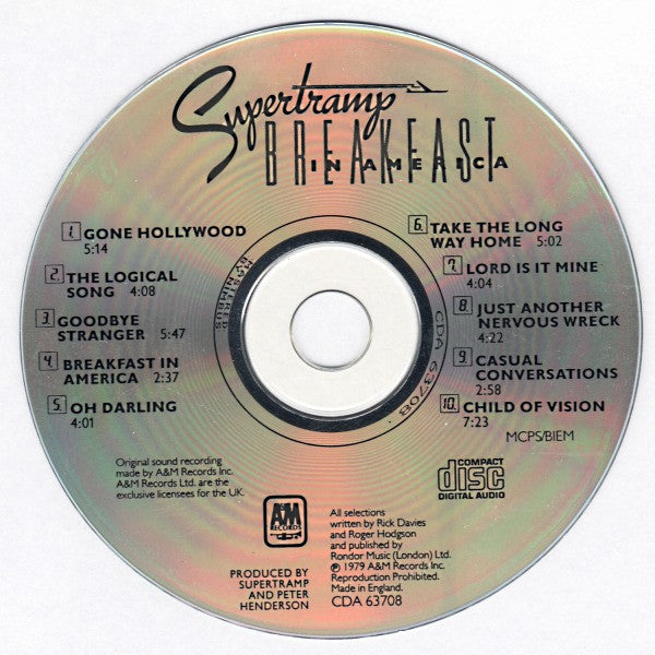 Supertramp : Breakfast In America (CD, Album, RE)