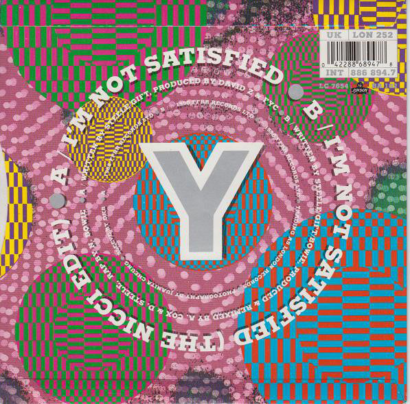 Fine Young Cannibals : I'm Not Satisfied (7", Single)