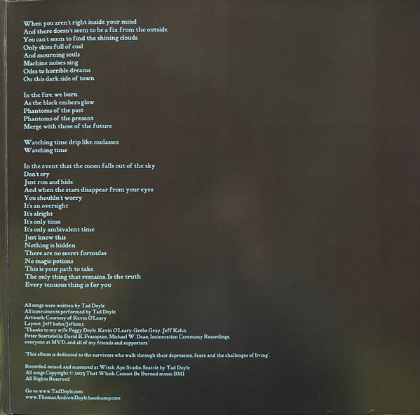 Tad Doyle : Forgotten Sciences (LP, Album)