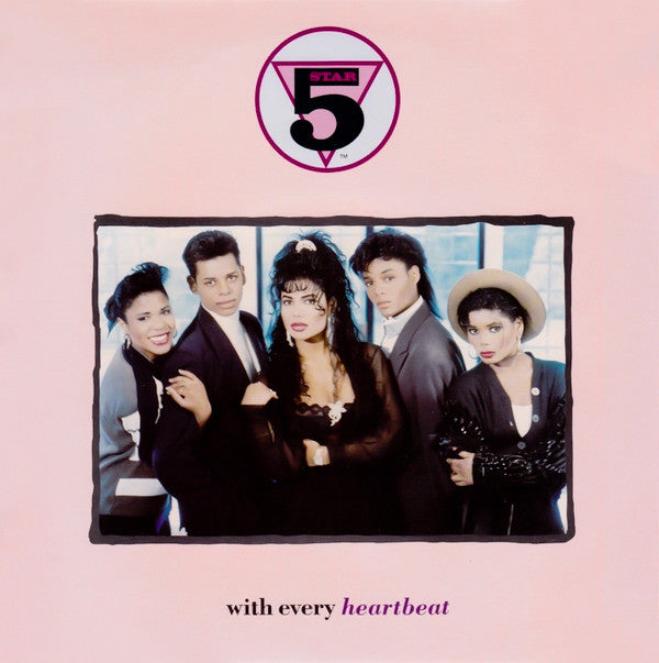 Five Star : With Every Heartbeat (7", Single)