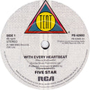 Five Star : With Every Heartbeat (7", Single)