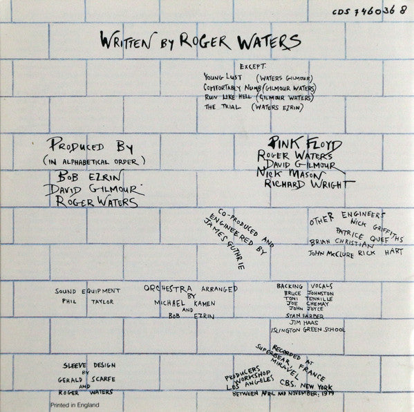 Pink Floyd : The Wall (2xCD, Album, RE, Fat)