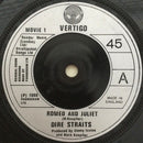 Dire Straits : Romeo And Juliet (7", Single, Sil)