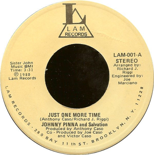 Johnny Pinna / Tony Caso - Salvation (5) : Just One More Time / I Want To Dance With You (7")