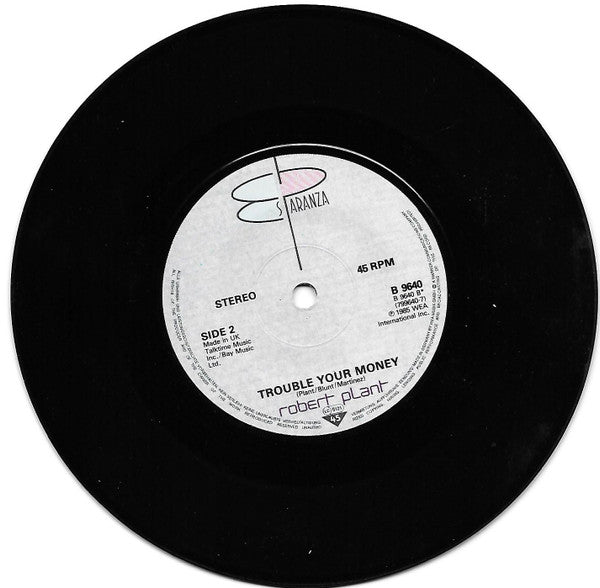 Robert Plant : Pink And Black (7", Single)